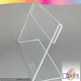 display de mesa acrílico a6 Pacaembu